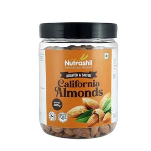 Nutrashil Roasted & Salted California Almond (500 Gm)
