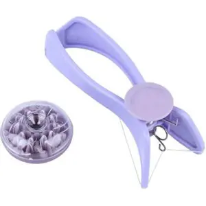 Slique Mezon Eyebrow Face and Body Hair Threading and Removal System (Purple)
