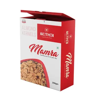 SETHJI 500 gram Premium Fresh and Delicious california sanora mamra Almond/Badam Healthy and Delightful Dry Fruits Used for Snacking Ingredient for Recipes Cuisines & Desserts Vaccum Pack
