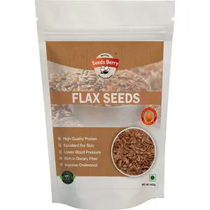 Seeds Berry Raw Flax Seeds for Eat Fibre Rich Alsi Seeds 450gm