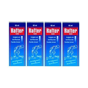 RAFTER Joint pain relief PACK OF 4(60ML) RAFTER OIL