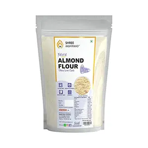 SHREE AASHIRWAD Premium Almond Flour (500g) | 100% Pure Natural Almond Flour with Skin