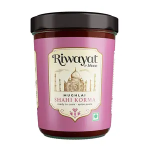 Riwayat Mughlai Shahi Korma Ready to Cook Gravy | Easy to cook | 3 Step Recipe | Chicken Shahi Korma Gravy Masala Curry Spice Mix | 21 spices and nuts| No Colours or Artificial Flavours | 250g
