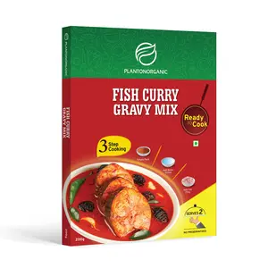 Plantonorganic Fish Curry Gravy Mix | Ready to Cook Mix | Instant Easy to Cook Mix | 200g