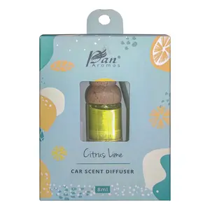 Pan Aromas 8ml Car Scent Reed Diffuser - Citrus Lime