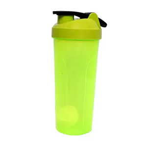 SHIYON Classic Protein Shaker Bottle for Gym with Silicon Flip Green