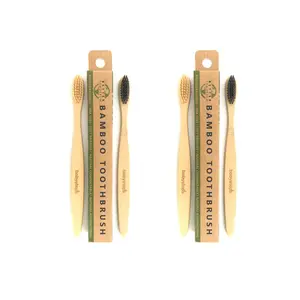 Pack of 4 - Bamboo Toothbrush