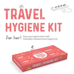 PEE BUDDY Standard Travel Hygiene Kit (Pack of 6 Items)