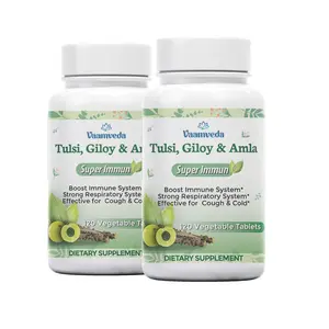 Vaamveda Tulsi Giloy Amla Curcumin Extracts Vitamin C Immunity Booster Tablets Supplement for Immune Aid Enhancer for Adults Men Women (2)
