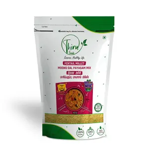 Thiru Foods Millet Moong Dal Payasam Mix (400 Grams) | Instant Healthy Millet Dessert| Kheer Mix