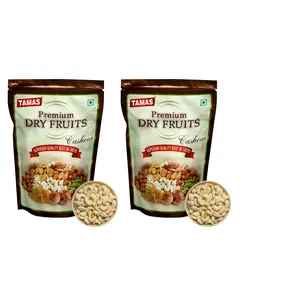Tamas DRY FRUITS Premium Fresh Whole Cashews Nut (Kaju) 500Gx2 pouch