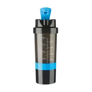 BSPA shake me tab water bottle Gym Protein & Supplement Shaker Bottle 500 ml Shaker blue