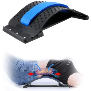 SZONZ Multi-Level Back Stretcher Posture Corrector Device Back Spinal Pain Relief Spine Relaxation Column Pain Chiropractic Health Care Purp Acupuncture Massage Back Support Back Stretcher Massager