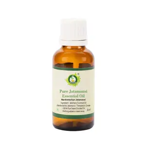 R V Essential Pure Jatamansi Essential Oil 10ml- Nardostachys Jatamansi (100% Pure and Natural Therapeutic Grade)