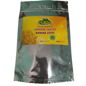 Pick iN Fresh Jaggery coated Kerala Banana Chips 500g (Sharkara varatti)