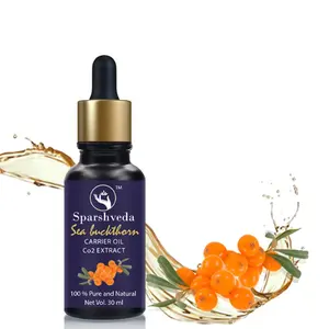 Sparshveda Sea Buckthorn Oil Cold Pressed 30ml for Hair Skin Face Care & Massage