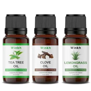 Winkh Essential Oils - Clove Tea Tree & Lemongrass (Set of 3) - (15 ML)