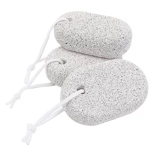 VELINEX® Pumice Stone for Feet Natural Lava Pumice Stone Pedicure Tools Pumice Scrubber Foot Stone Exfoliating Callus Remover Pumice Stone Remove Dead Skin For Hand Foot Elbows (3 PCS)