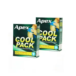 APEX Pack of 2 Multipurpose Reusable Gel Pack for Cold Therapy. Instant Pain Relief for Body Injuries Joints Fever Arms Eyes Sprains & Shoulders with Cover (Combo of 2 Cool Pack)