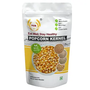VGBNP PopCorn Kernels Seeds & 100% popping Kernels / Company Movie Night Popcorn Kernels Seeds /Ready to Cook / Homemade-Healthy Snack/Extra Soft Popcorn Makka/Makai -2kg
