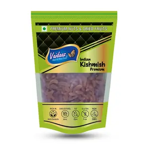 Vaidaaz Indian Premium Long Kishmish 100% Fresh and Natural Sundekhani Kishmish Delicious Kishmish Hygienically Packed Dry Fruit Dry Grapes (200GM)