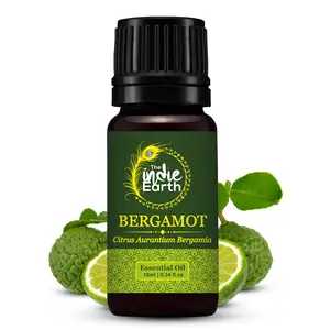 The Indie Earth 100% Natural & Undiluted Bergamot Essential Oil for Healthy Body & Mind For Aromatherapy and Topical Use Directly Sourced From ITALY 10 ml