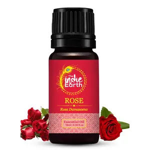 The Indie Earth 100% Pure & Undiluted Rose Essential Oil Best Grade Rose Oil for Diffuser Sleep Relaxation Perfumes Massage Skin Care - Sourced Directly from BULGARIA - 10 ml