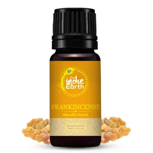 The Indie Earth 100% Pure & Undiluted Frankincense Essential Oil Helps to Relax - Balance Inner Peace Creates a Sense of Harmony between Body & Mind - Directly Sourced From OMAN 10 ml