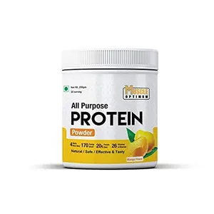 Muscle Optimum Natural All purpose Mango Flavor Protien Powder Helps In Muscle Building For Both Men And Women 400 Gm Pack Of 3