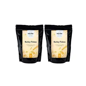 Nutriplate Healthy Snacks Barley Flakes | Rich in Protein & Fiber Snacks for Breakfast Office Snack Ready to Eat Food (500 gm Pack of 2)