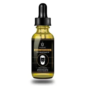 WAYMORE Beard Oil with Almond and Thyme Variant for More Beard Growth with Redenysl & Vitamin D Hair Growth Oil - 60 Ml (Pack of 1)