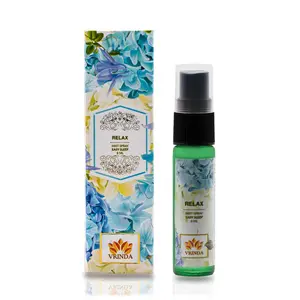 VRINDA Relax Easy Sleep Mist Spray Help to Alleviate Stress Insomnia & Depression | Promote Feelings of Calm & Relaxation | Remove Negative Emotions & Stress - 8 ML