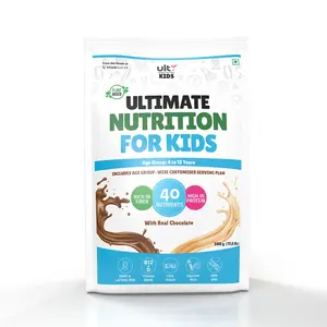 Ultx Ultimate Nutrition For Kids (Age Group: 4 to 12 Years) Plant-Based Protein (Chocolate)