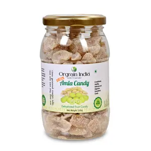Orgrain India Natural Amla Candy 250g | Rich Source of Vitamin C Potassium Calcium and Iron