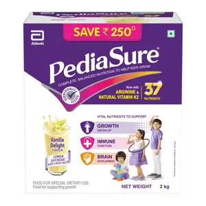 Pediasure Complete Balanced Nutritional Supplement to Help Kids Grow - 2 kg (Vanilla) - Box Blue
