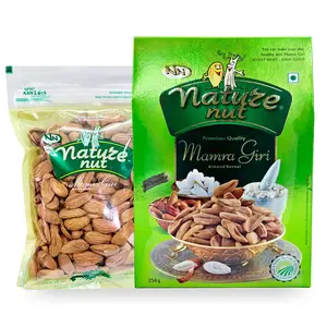 Nature Nut Mamra Giri Almonds Badam (SI) 250Gram Packet