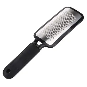 LifeMaster Stainless Steel Foot Exfoliating Scrubber Cleaner File (Black)