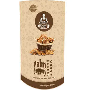 MOM'S HARVEST Palm Jaggery Peanut Candy 250gm ( Karupatti Kadalai Mittai )