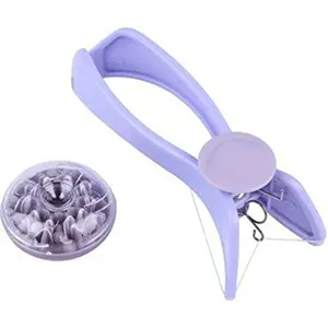 KANIDHYA Silique Eyebrow Face And Body Hair Threading and Removal System Tweezers Kit (Purple Color)