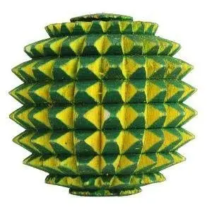 Herbs Accupressure Wooden Ball Hand/Foot Pointed Roller Palm Massager Tools for Body Stress (Green)