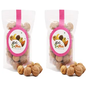 Inshell Fresh Paper Wallnuts 600g (Akrot Dry Fruits) (2 Packs of Each 300g)
