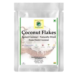 iFarmerscart Coconut Flakes | Instant Coconut for Cooking | Unsweeten - 450 gm
