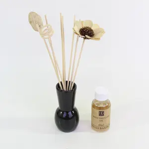 Hosley Fresh Bamboo Ceramic Reed Diffuser with Oil