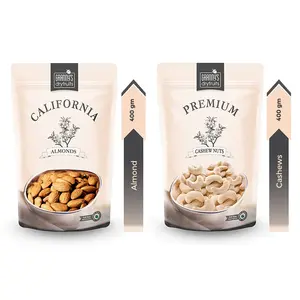 Granny's Dry Fruits Combo Pack 800g (Almonds 400G and Cashews 400G)