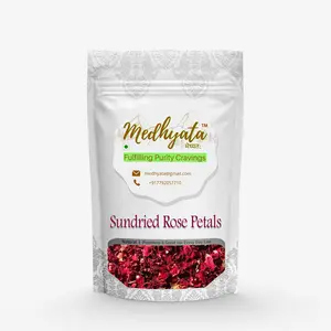 Good Grains Medhyata Premium Sun Dried Rose Petals (Gulab Patti) (100% Edible) (100g)