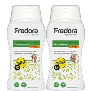 Fredora Foot Natural Neutralizer Powder for Foot odor Strong Pack of 2
