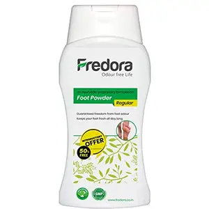Fredora Foot Natural Neutralizer Powder for Foot odor (Regular)