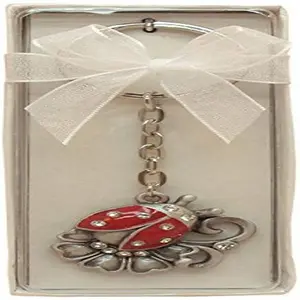 Fei Gifts Lady Bug Pewter Key Chain