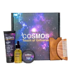 Cosmos by Bewakoof Beard Grooming Kit | 4 Pcs | Beard Comb | Beard wash | Beard Oil | Beard Softener