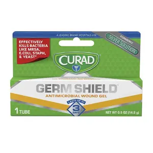 Curad Silver Solution Antimicrobial Gel .5 oz (Pack of 2)